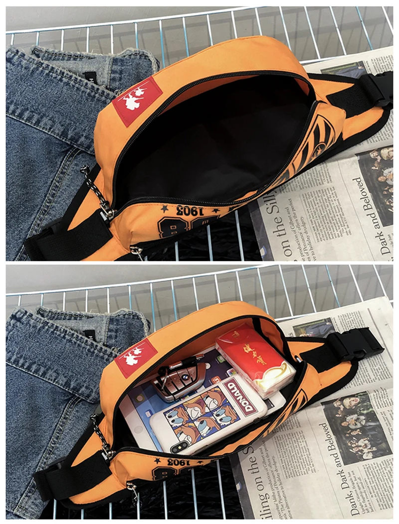 Унисекс поясная сумка тренд сумка для ремня большая емкость поясные сумки банановые пакеты нагрудная сумка из текстиля с буквенным узором сумка через плечо