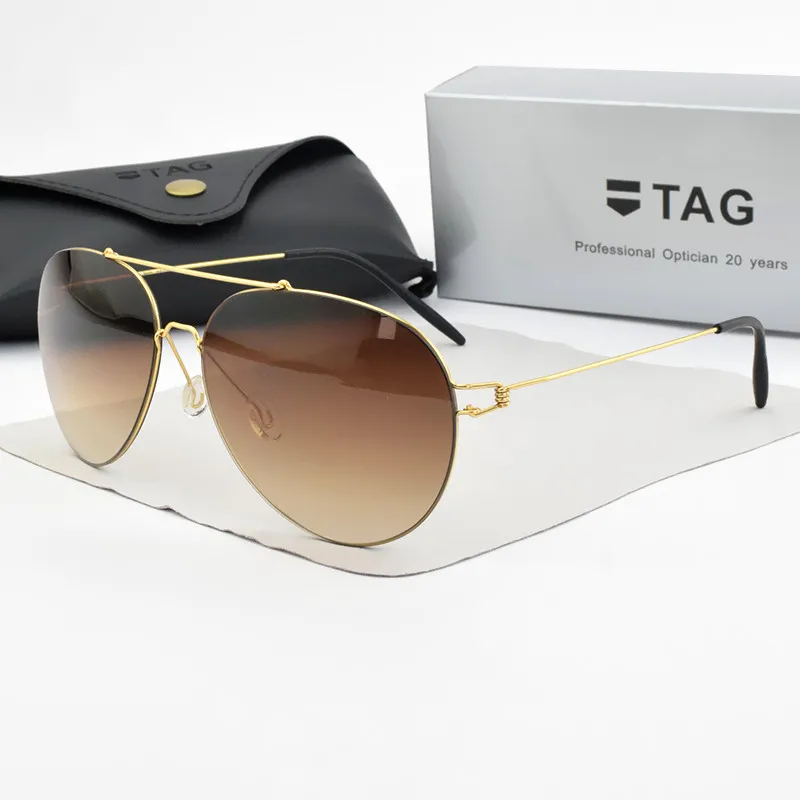 

Ultralight retro sunglass luxury Brand Design sun glasses men driving lenses Gradient sunglasses women Titanium UV400 Goggles