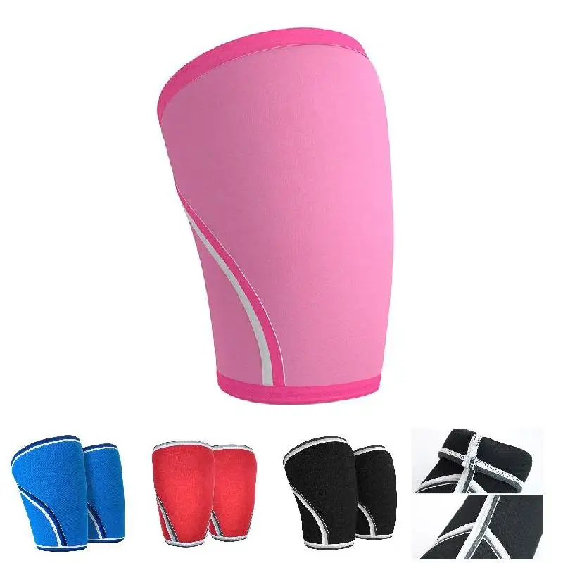Лучшая горячая Распродажа 1 пара протекторы для колена 7 мм неопреновые рукава