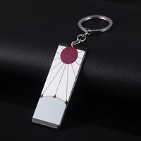 demon slayer acrylic keychain drop kimetsu no yaiba blade of ghost key ring for women man party gift cosplay props jewelry