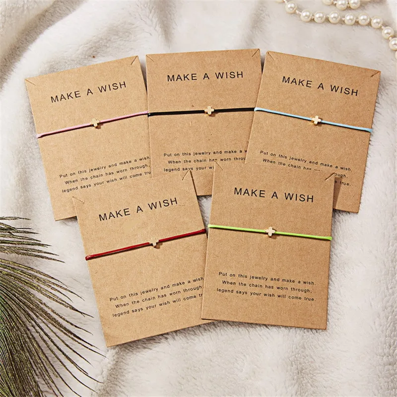 Новый Многоцветный веревочный браслет с подвесками в виде звезд плетеный для пар