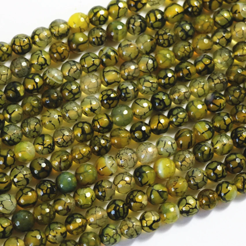 

Natural yellow dragon vein onyx stone agat carnelian faceted round 6mm 8mm 10mm 12mm loose beads jewelry diy findings 15inch A11