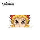 JumpTime 13x4 см Rengoku Kyojuro Peeker акрилатовые наклейки для личности холодильник автомобиль наклейки Водонепроницаемый мультфильм Виниловая пленка для оклеивания автомобилей, Обёрточная бумага