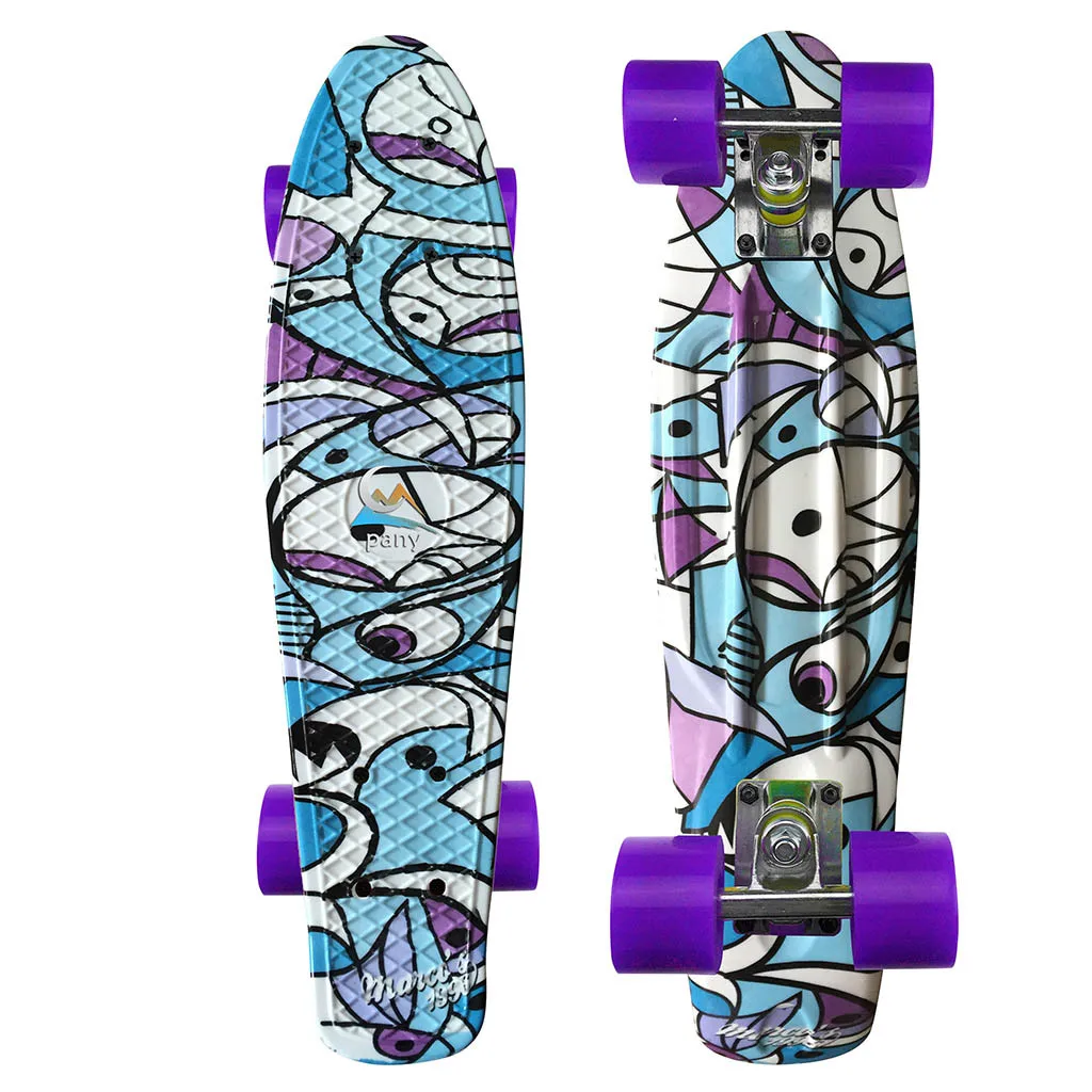 20 дюймовый семейный скейтборд для экстремальных видов спорта маленький с одним