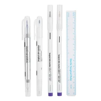 microblading 3 types double head 0 5 mm surgical makeup eyebrow skin marker pen tattoo measure ruler set