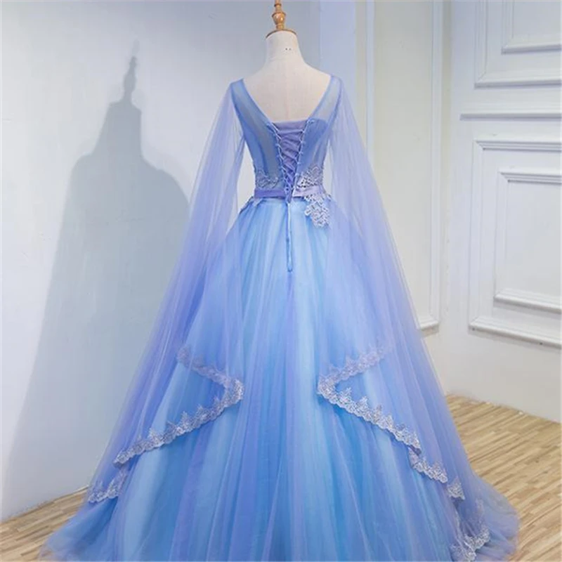 Женское свадебное платье It's YiiYa элегантное бальное с v-образным вырезом длинным