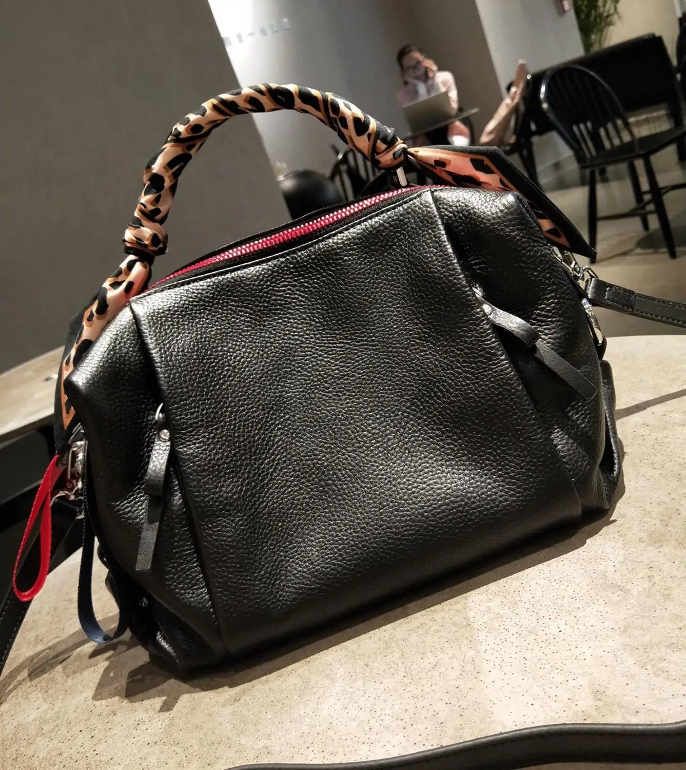 Сумки женские из натуральной воловьей кожи винтажные однотонные повседневные