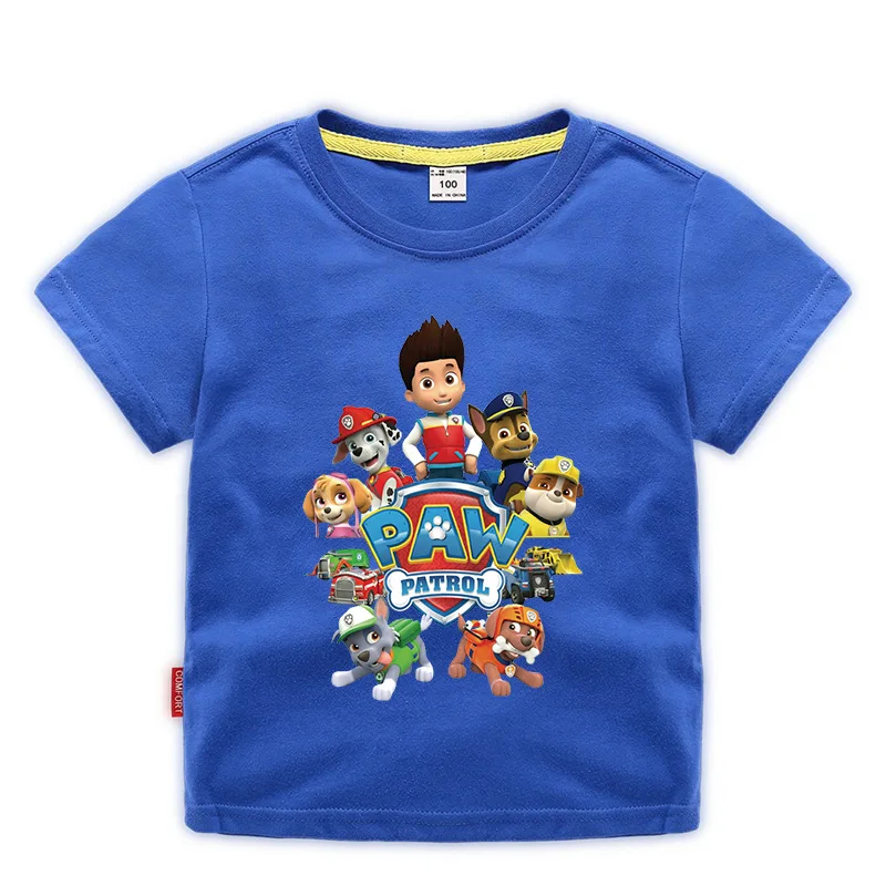 Новинка из мультфильма Щенячий патруль Детская футболка для мальчиков и девочек