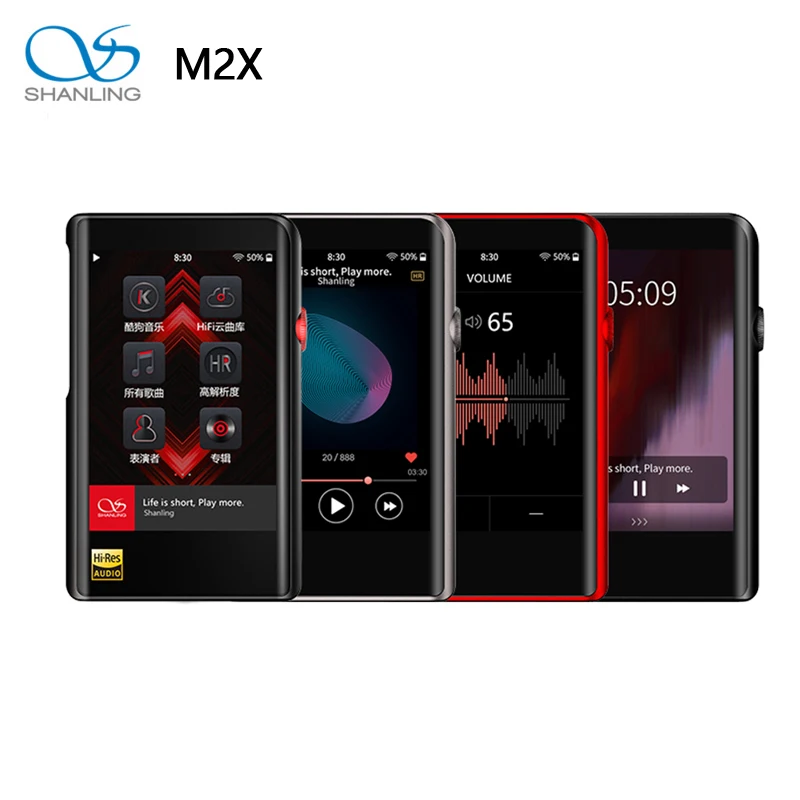 SHANLING M2X AK4490EN DSD256 32 бит/384 кГц двойной Bluetooth AptX LDAC портативный музыкальный плеер Hi-Res аудио сбалансированный порт