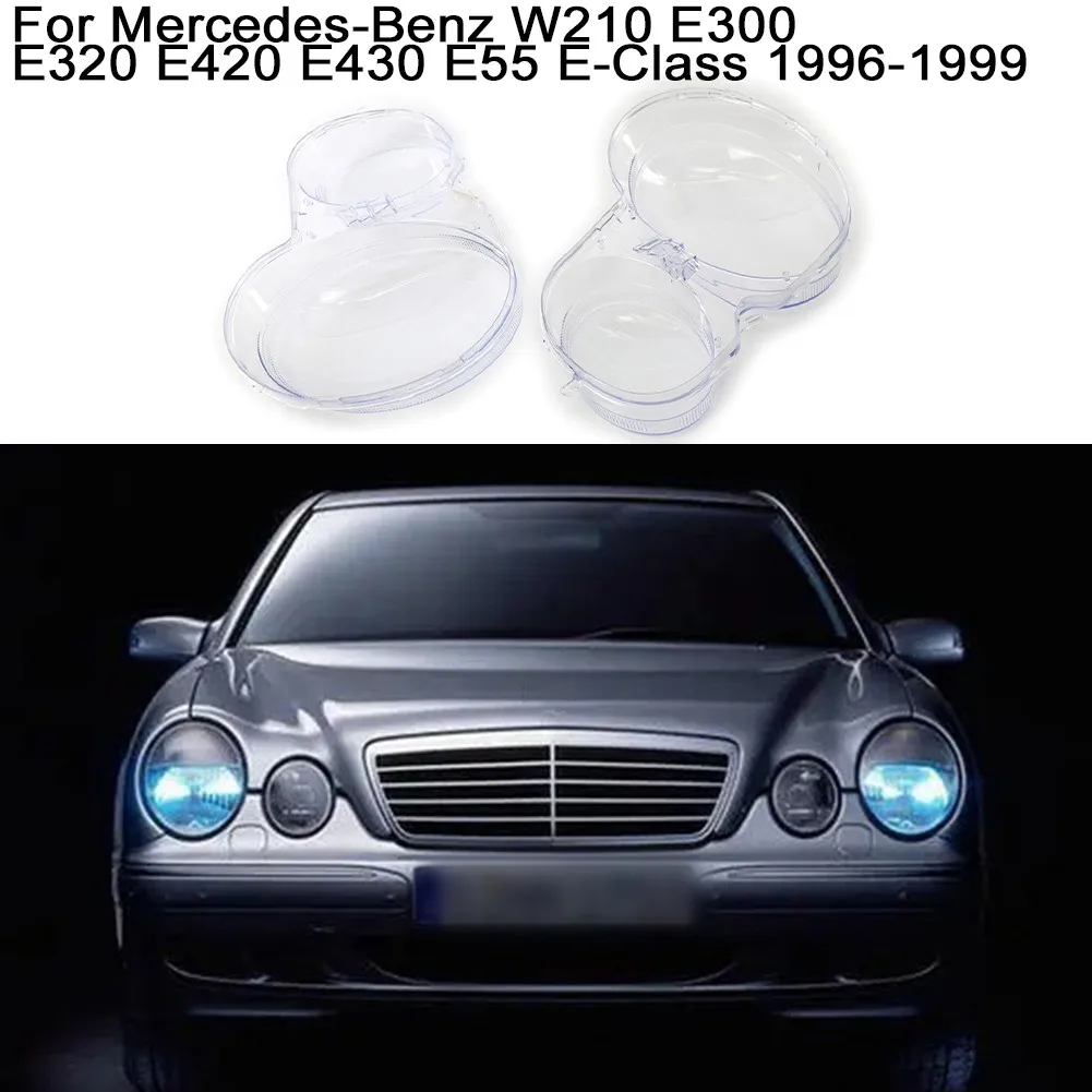 

Left Headlight Cover Car Headlamp Mask For Mercedes Benz W210 C-Class 96-99