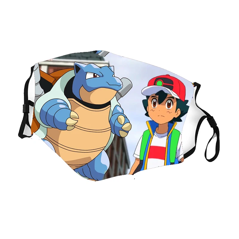Детская Хлопковая моющаяся маска для лица Pokemon Pikachu Mew Arceus Charizard детская Защитная