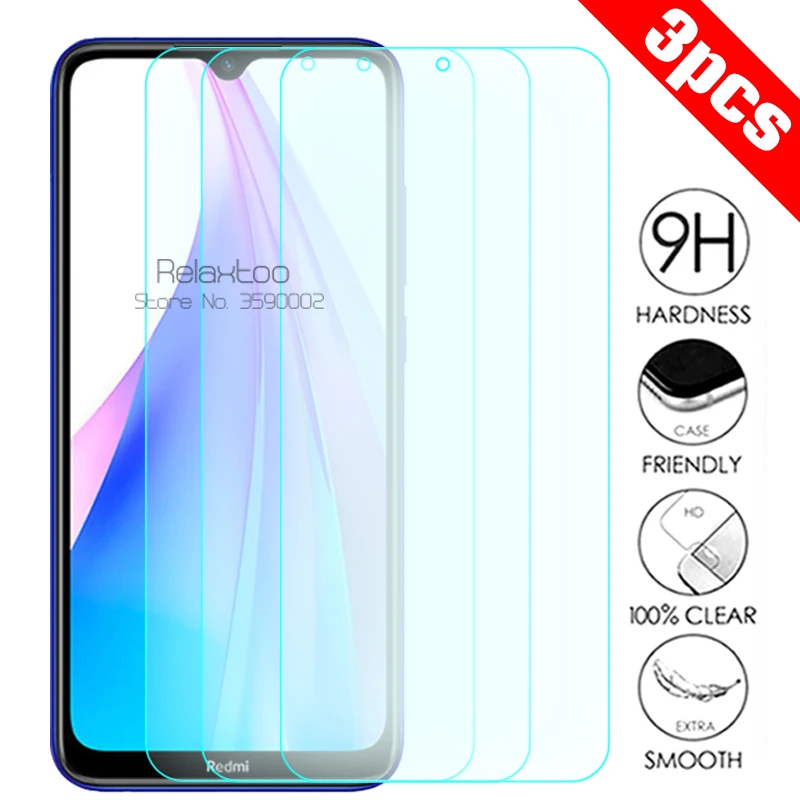 

3pcs protective glass For xiaomi redmi note 8T screen protector on redmi note 8 pro 8 t note8 note8t tempered glass safety Film