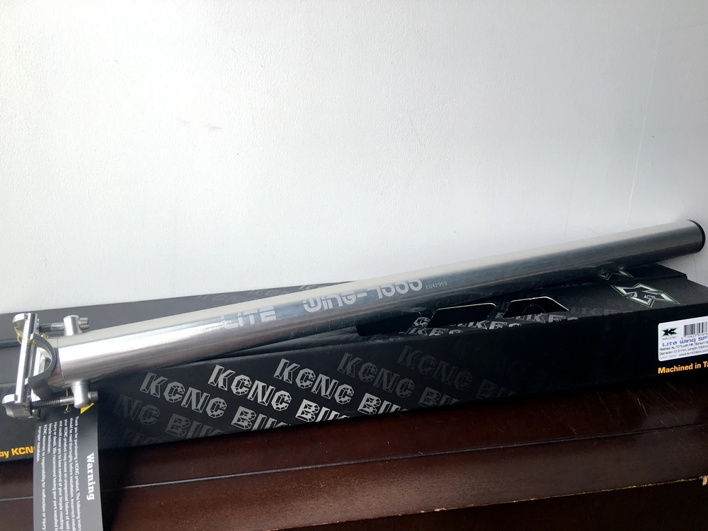 KCNC LITE WING 7000 33 9*550 мм Длинный велосипедный Подседельный штырь складной M6 титановые