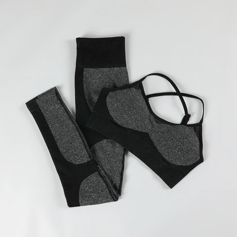 Комплект из 2 предметов одежда для тренировок женщин спортивный комплект с