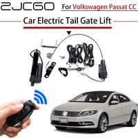 zjcgo car electric tail gate lift trunk rear door assist system for volkswagen passat cc original car key remote control