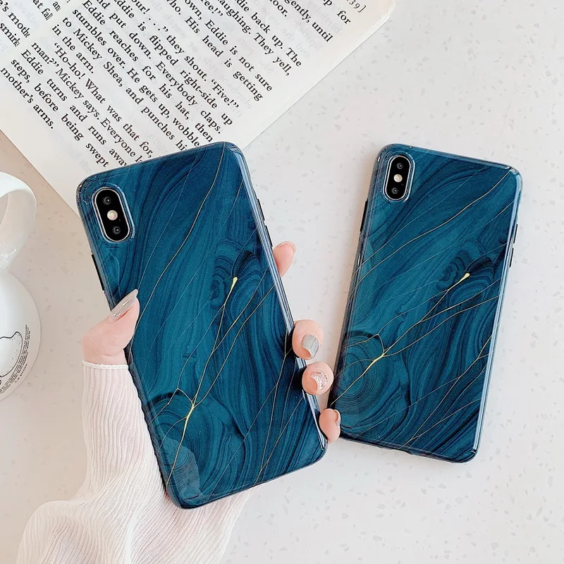 MOESOE чехол для телефона с мраморным рисунком воды iPhone 11 Pro Max XS XR 7 8 plus мягкий
