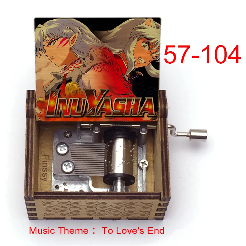 Музыкальная тема to love's end аниме inuyasha KAGOME Kikyo Sesshoumaru деревянная музыкальная