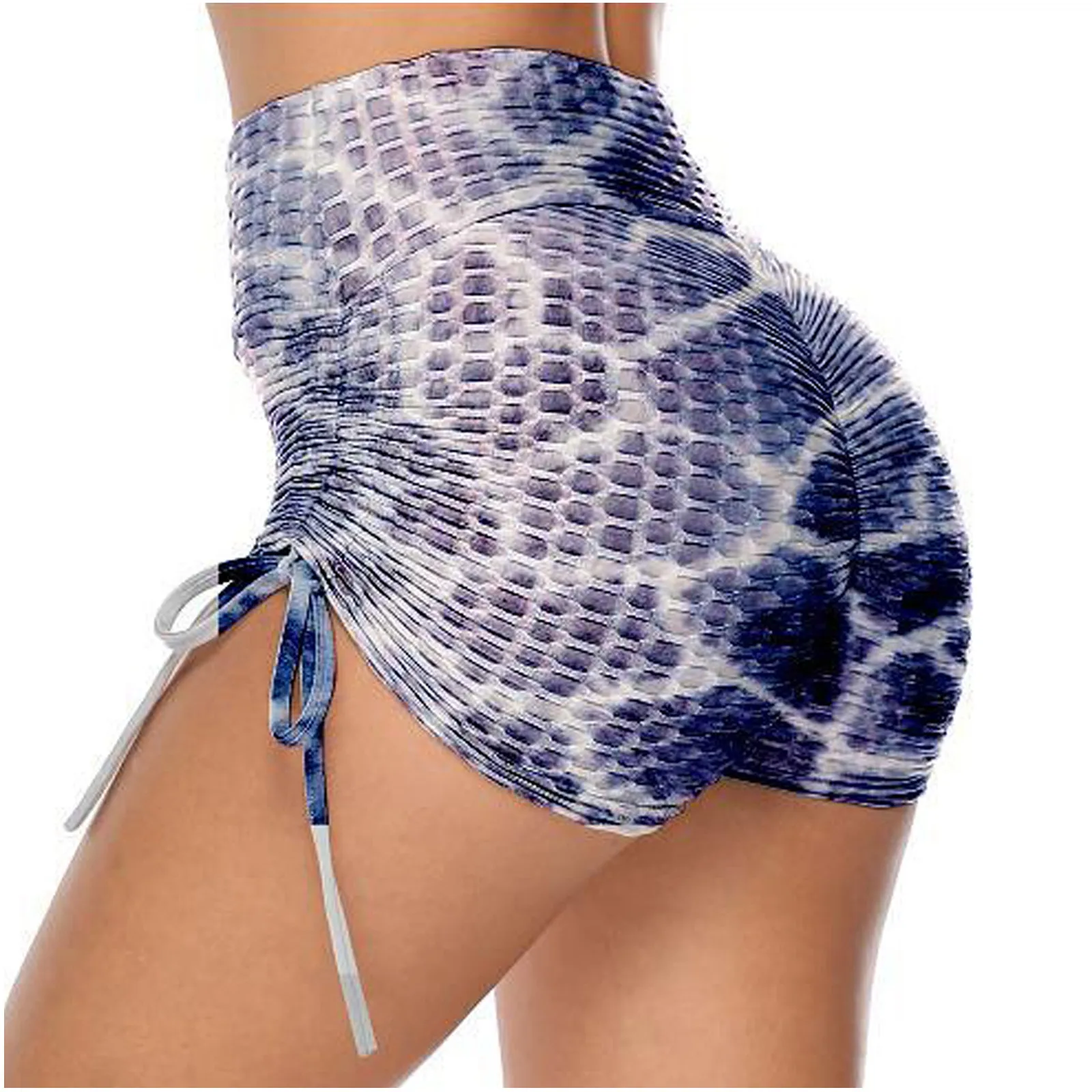 

Women's Hip High Waist Printing Wrinkles Exercise Running Shorts Roupa Pantalones De Mujer Ropa Sexy Mujer Puta