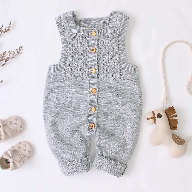 Детские комбинезоны Осень Рукава без рукавов новорожденных девочек комбинезоны на вырост одежды из трикотажа для детей игровые костюмы мягкие малышей мальчиков.