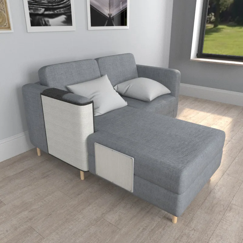 Deep grey right Кошачий Когтеточка для защиты дивана, кошачий когтеточный коврик, товары для домашних животных, Когтеточка для кошек, коврик из сизаля, игрушки для кошек - Цвет: Deep grey right