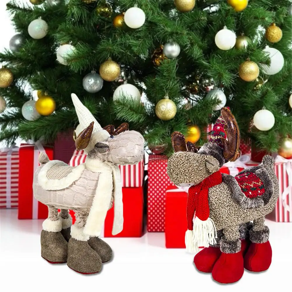 Рождественские куклы выдвижной Санта Клаус снеговик лося игрушки фигурки