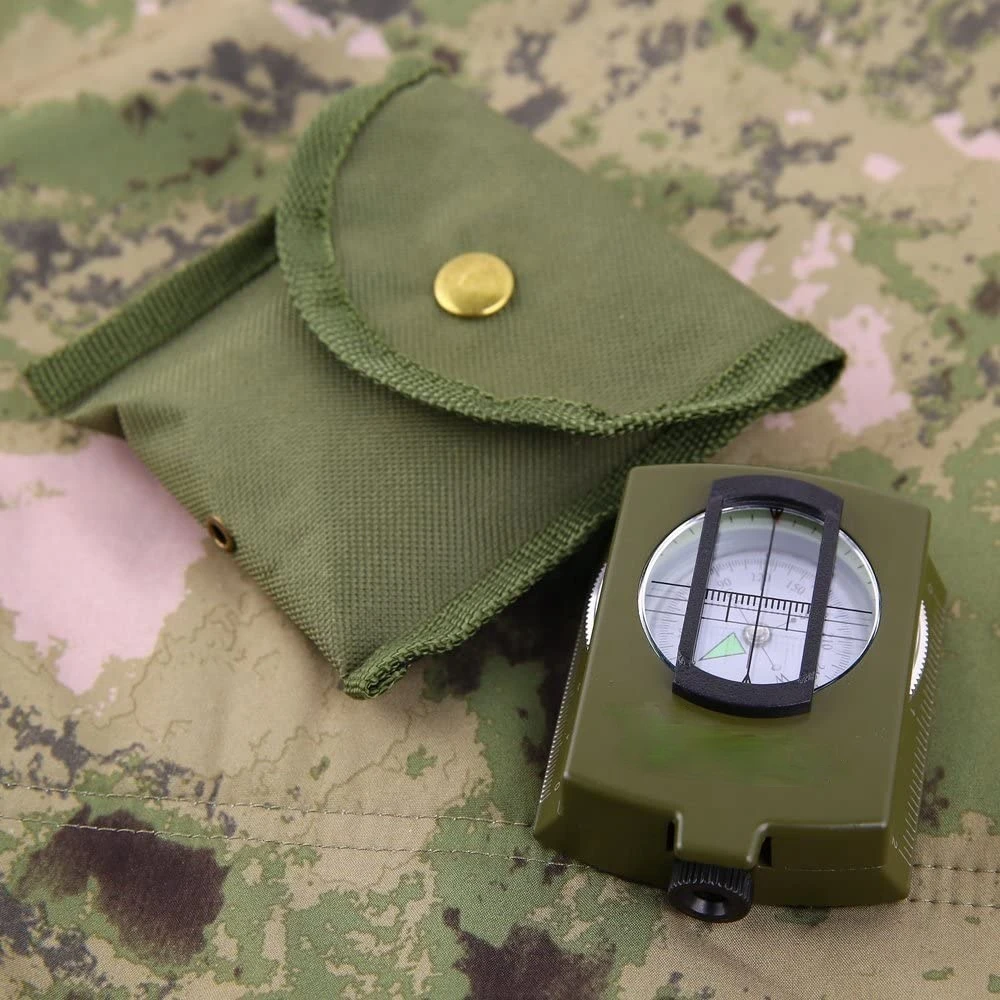 

Aiming Compass, Carrying Case, Waterproof and Shockproof, Military Green
