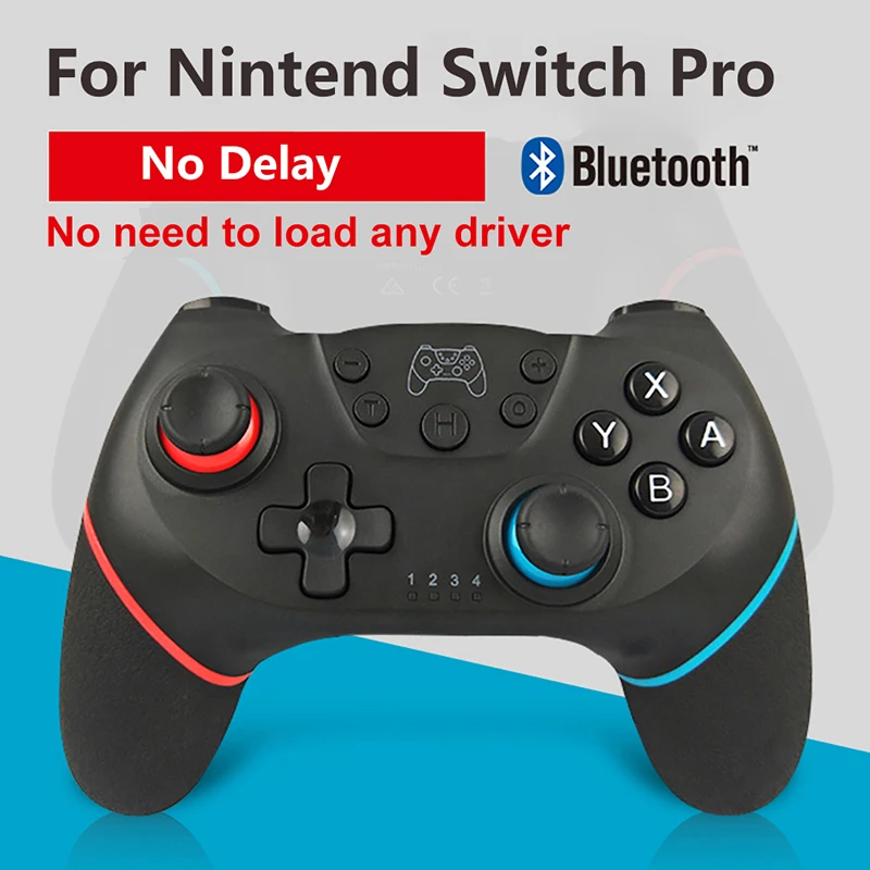 Беспроводной Bluetooth игровой контроллер для Nintendo Switch Pro NS-переключатель Pro 6-axis ручка вибрации с двумя двигателями джойстика геймпад