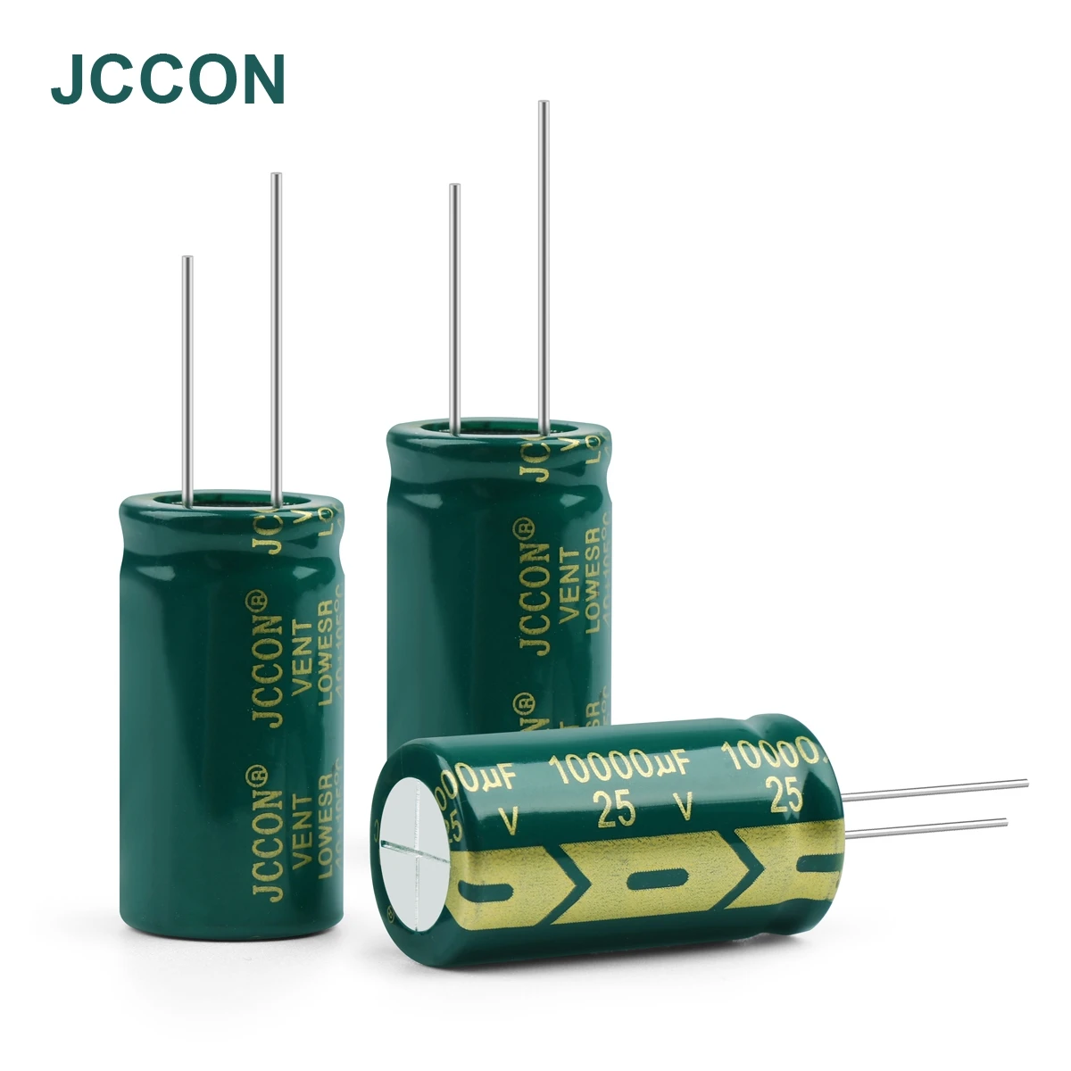 50-100Pcs JCCON Aluminum Electrolytic Capacitor High Frequency Low ESR 25V 47UF 100UF 220UF 330UF 470UF 680UF 1000UF 2200UF