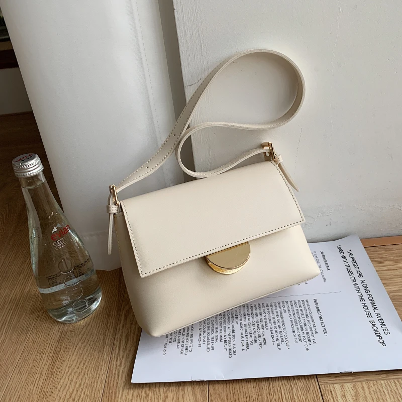 

New Promotion Trendy Solid Color Shoulder Bags For Women 2021 Fashion Classic Solid Style Crossbody Bag Stylish Tote Sac Epaule