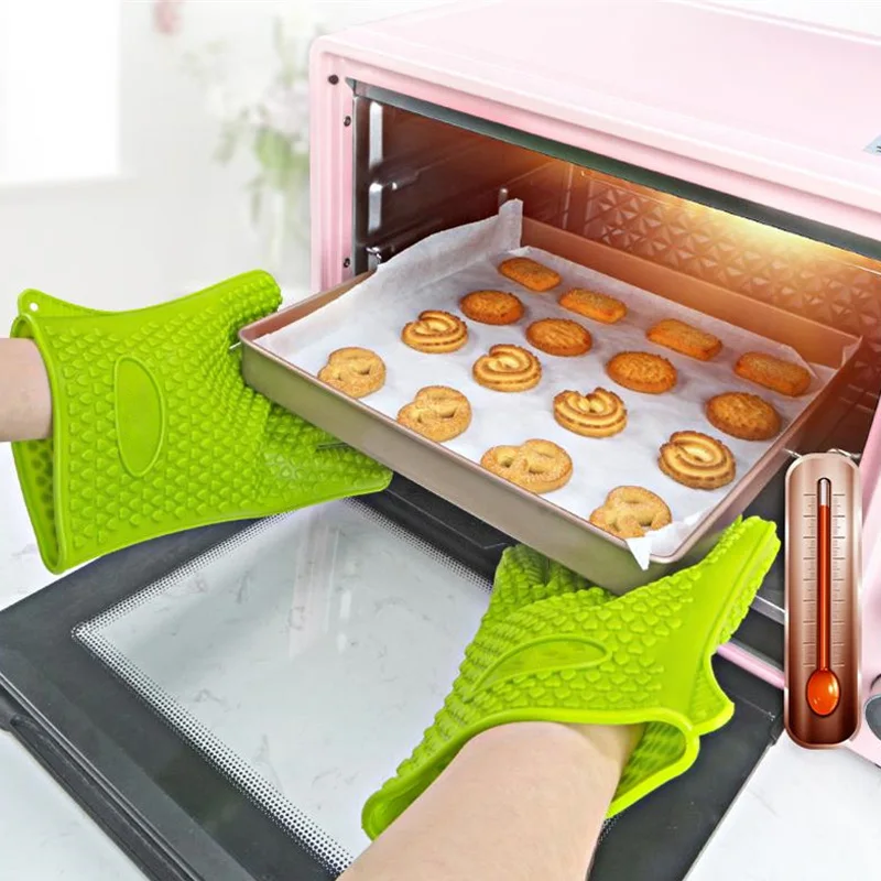 Силиконовые перчатки для выпечки в микроволновой печи противоскользящие