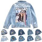 Демисезонная детская джинсовая куртка для девочек, на возраст 6-12 лет