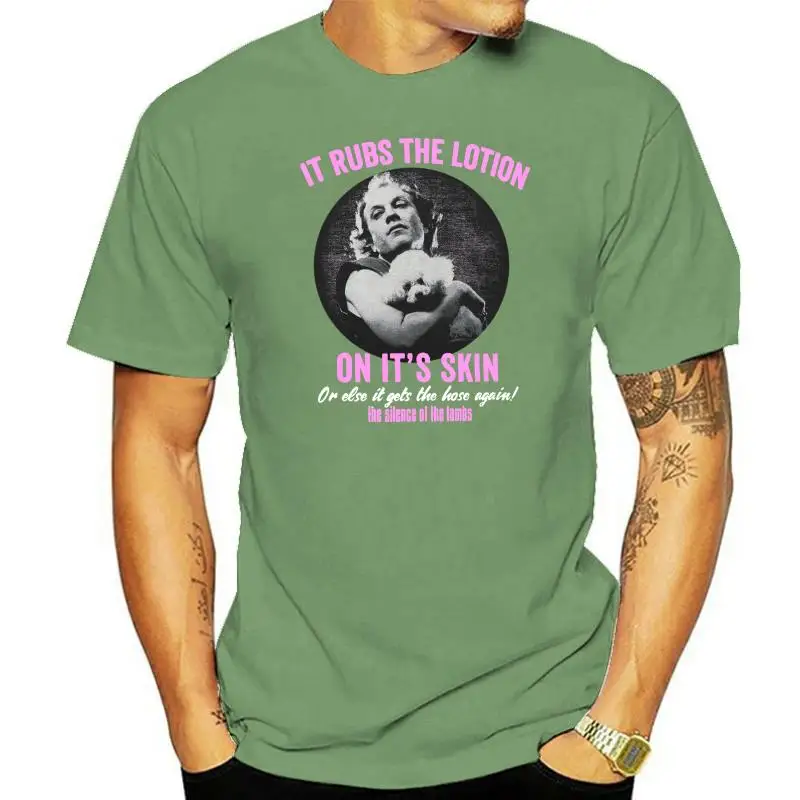 

OFFICIAL Silence of the Lambs Rubs the Lotion Mens T-Shirt Horror film
