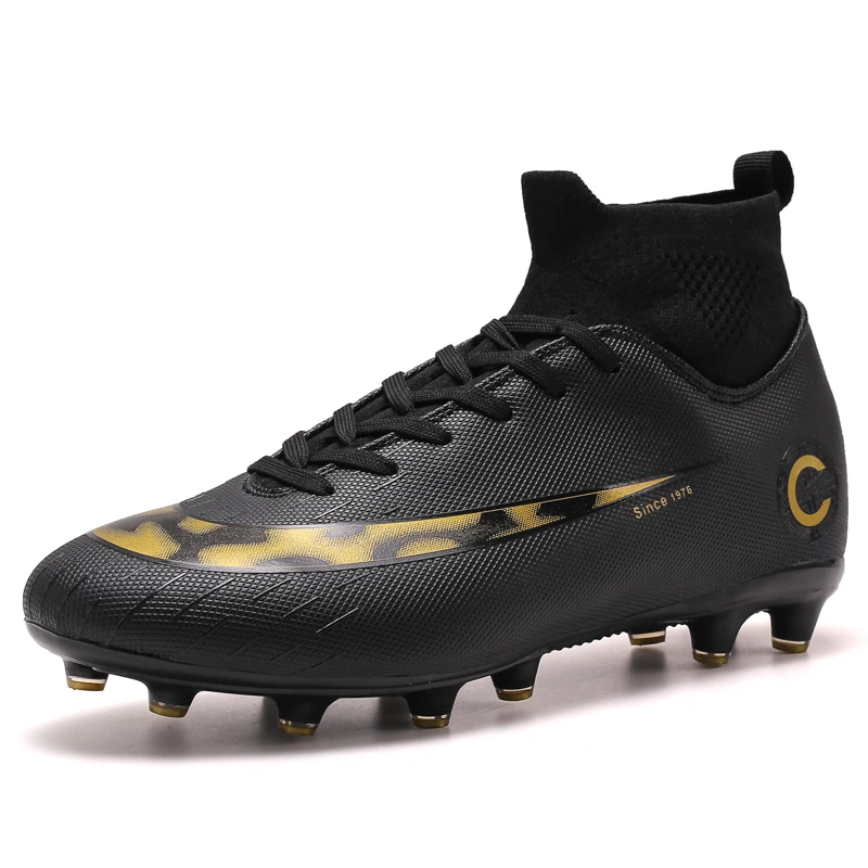 8376black Football Boots Turf Soccer Shoes Crampons Superfly Breathable Cheap Original TF Kids Football Futsal Boots Sneakers Men Cleats - Цвет: 8376black