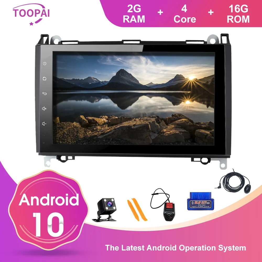 TOOPAI Android 10 для Mercedes Benz Sprinter Viano Vito A/B/V Class B200 W169 A150 W245 B160 мультимедийный плеер Авторадио Navi|Автомагнитолы| |