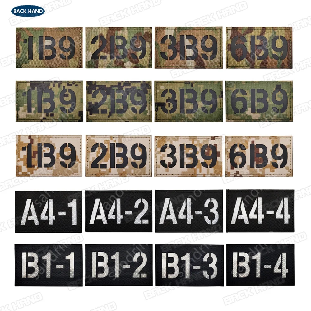 Печатный знак вызова GK 1B9 2B9 3B9 6B9 IR Светоотражающие военные армейские тактические