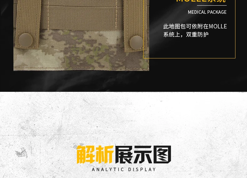 Outdoor Sports Multifunctional Tactical Bag Waist Hanging Bag MOLLE Map Bag