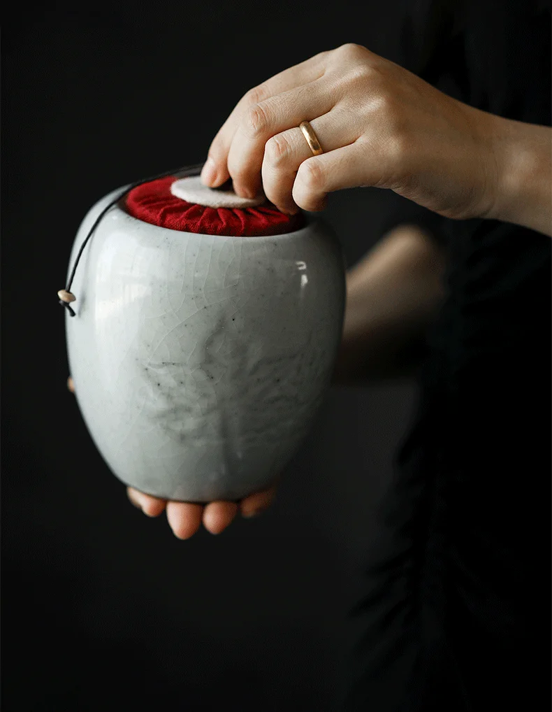 Керамический контейнер для чая в стиле ретро коробка хранения Puer банка конфет