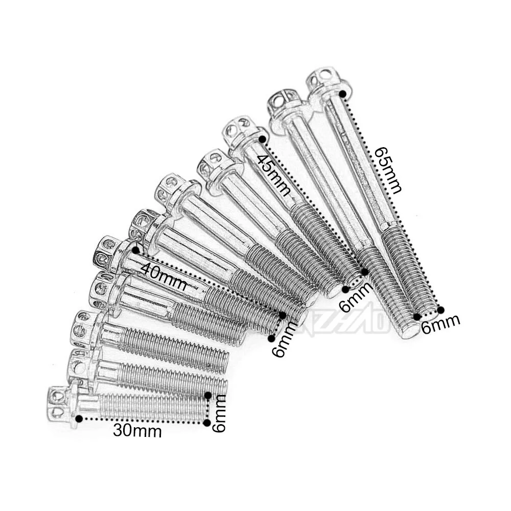 Набор болтов для двигателя мотоцикла крепежные винты из нержавеющей стали