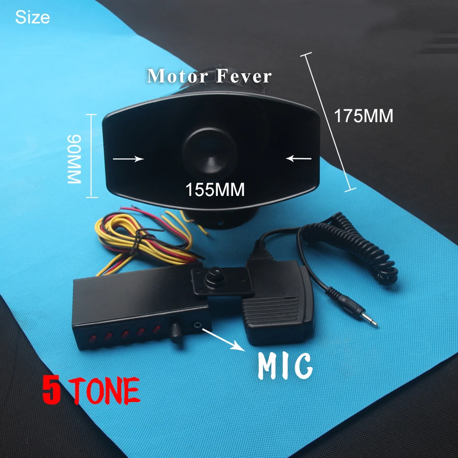 Громкий автомобильный сигнал 12 В Автомобильная сигнализация сирена скорой