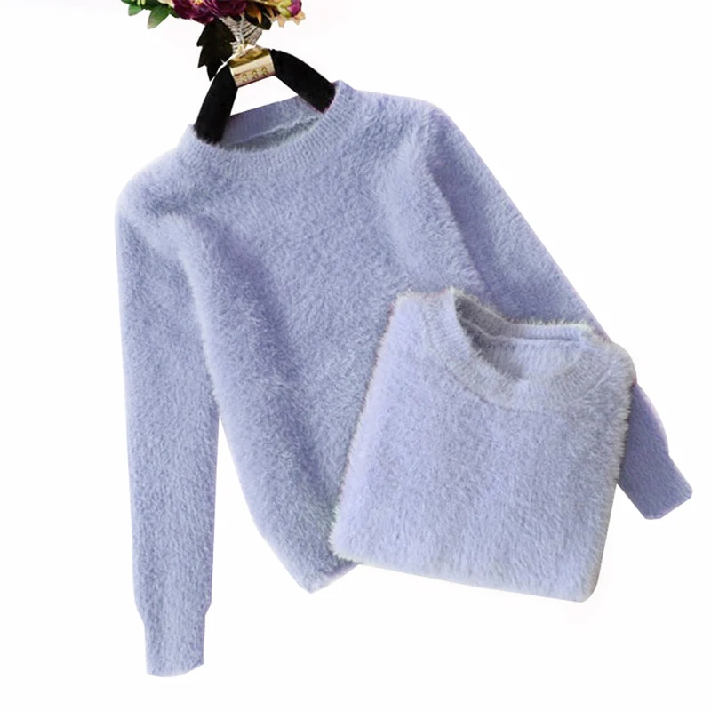 GOPLUS Women's Knitted Jacket Sweater Jumper Warm Cashmere Three Quarter Sleeve Women Swetry Damskie Pull Femme | Женская одежда