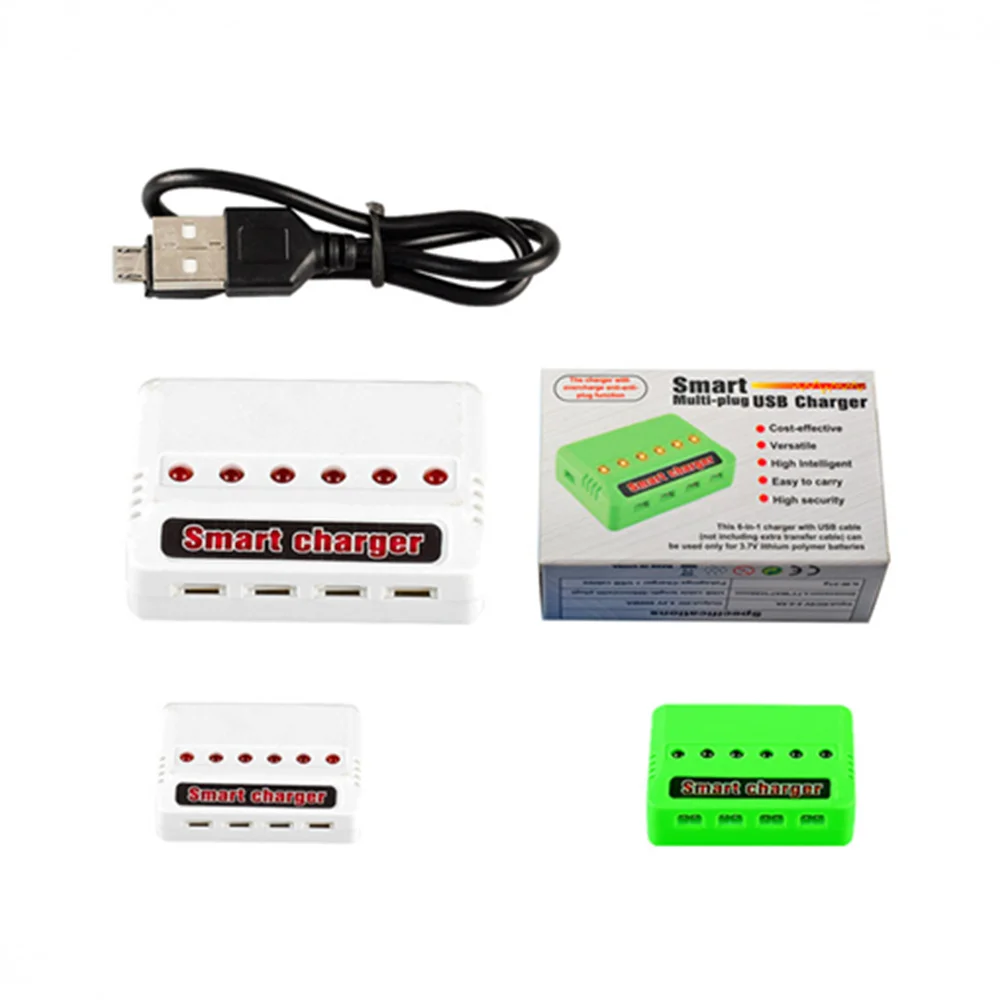 1 шт. мини 4 порта 5 портов 6 Lipo батарея USB зарядное устройство для Syma X5C Hubsan H107 Wltoys