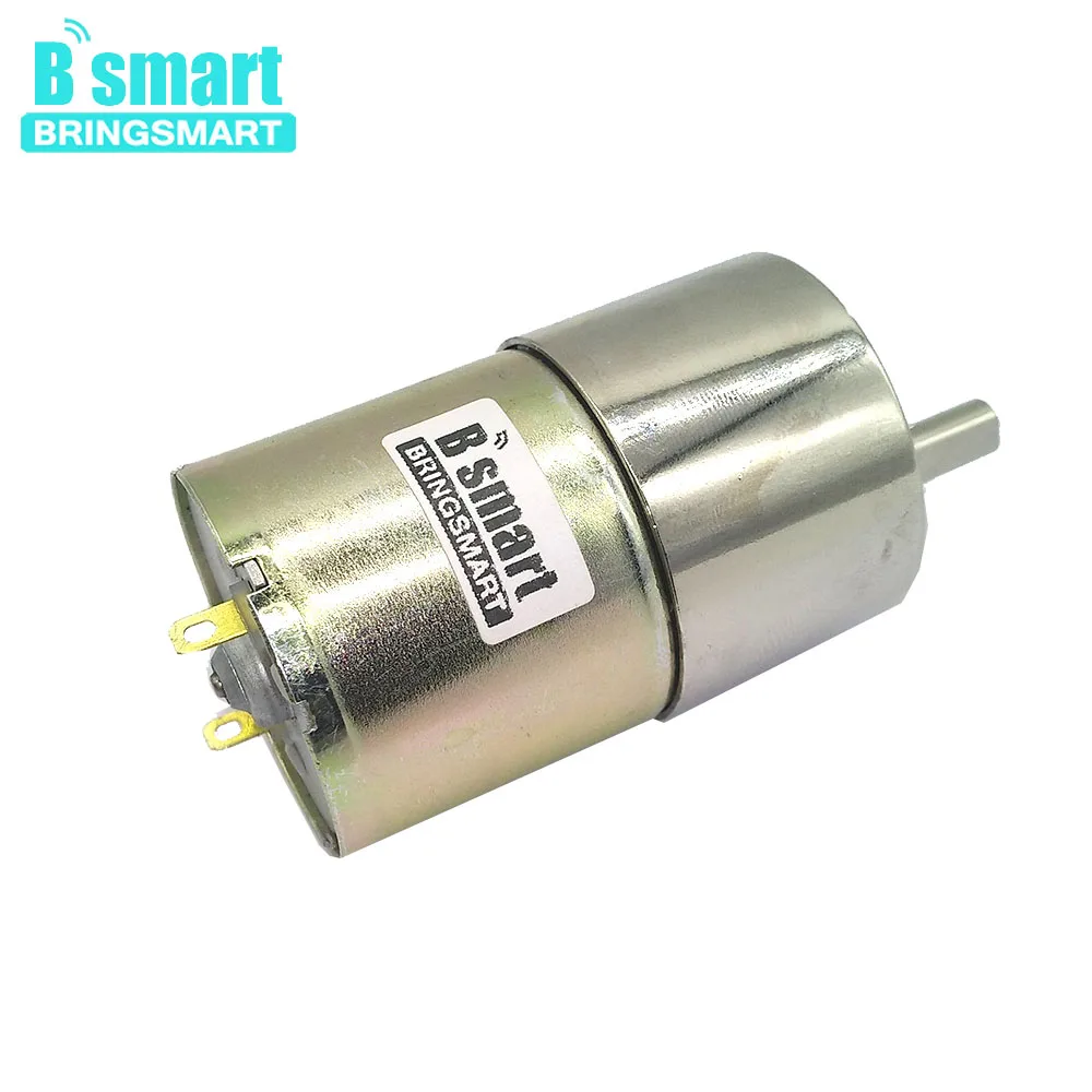 Bringsmart 37GB520 DC 12 электромотор 24V мотор-редуктор Мини DC редукторный мотор с высоким крутящим моментом регулирования обратной скорости