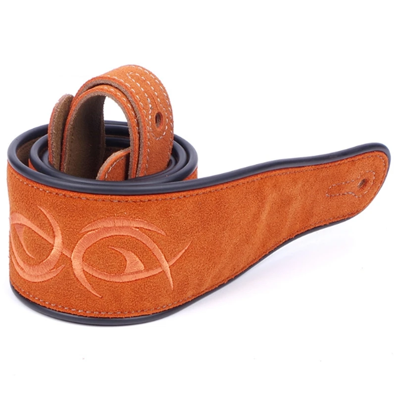 

Nubuck Leather Soft Durable Guitar Strap Adjustable Acoustic Electric Bass Strap Guitar Belt Guitar Parts Accessories