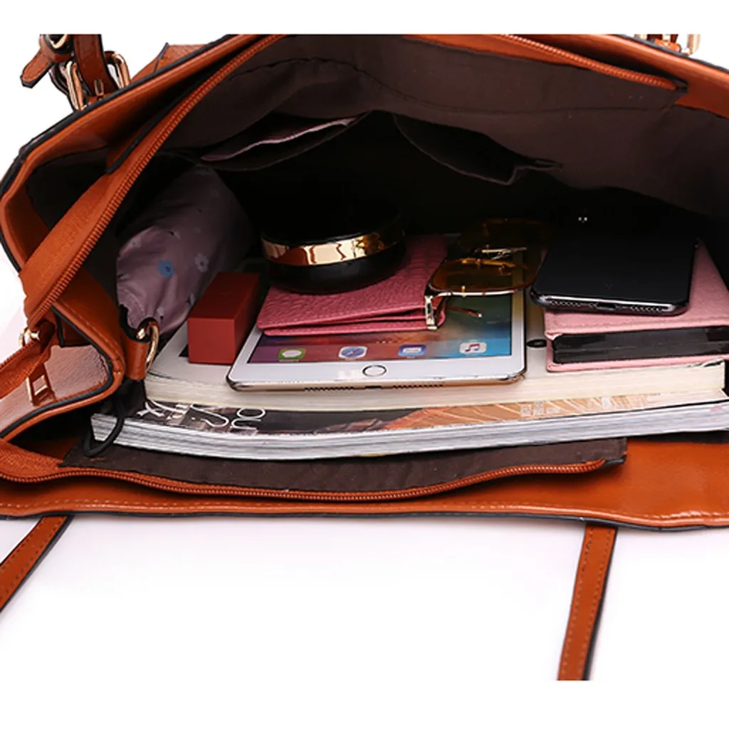 Женская кожаная сумка с крокодиловым узором однотонная вместительная