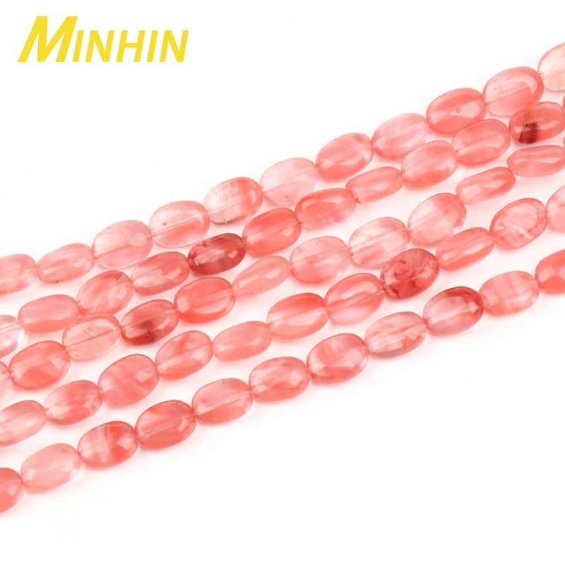 

MINHIN 8mm Red Natural Stone Beads Faceted Loose Spacer Beads for Making Jewelry DIY Bracelets Necklace