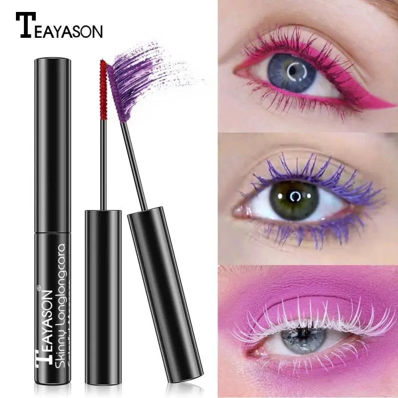 

Ultra-thin Color Mascara Quick Drying Waterproof Eyelash Mascara Beauty Long Lasting Eyes Make Up Tool TSLM1