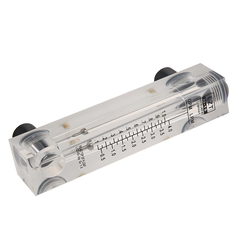 BMBY-Black Adjustable Knob 0.1-1 GPM Panel Type Water Flow Meter LZM-15 | Meters