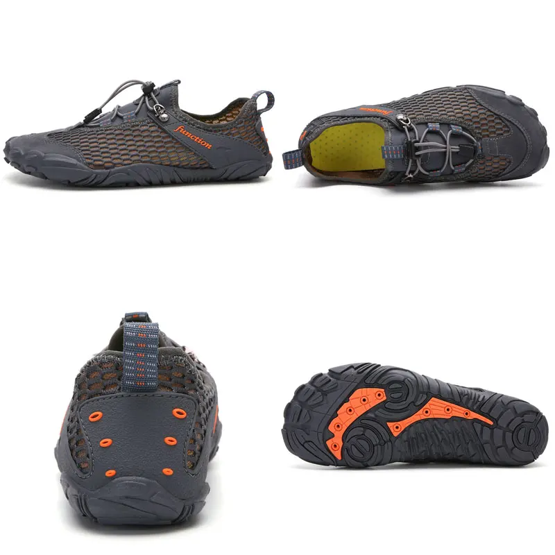 Breathable Quick Dry Sneakers  Unisex Mesh Aqua Shoes Men Summer Water Shoes Comfortable Non-slip Outdoor Climbing Hiking Shoes