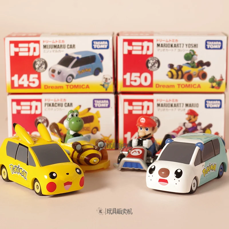 5 стилей Такара TOMY Пикачу Марио сплав модель игрушечного автомобиля игрушки для