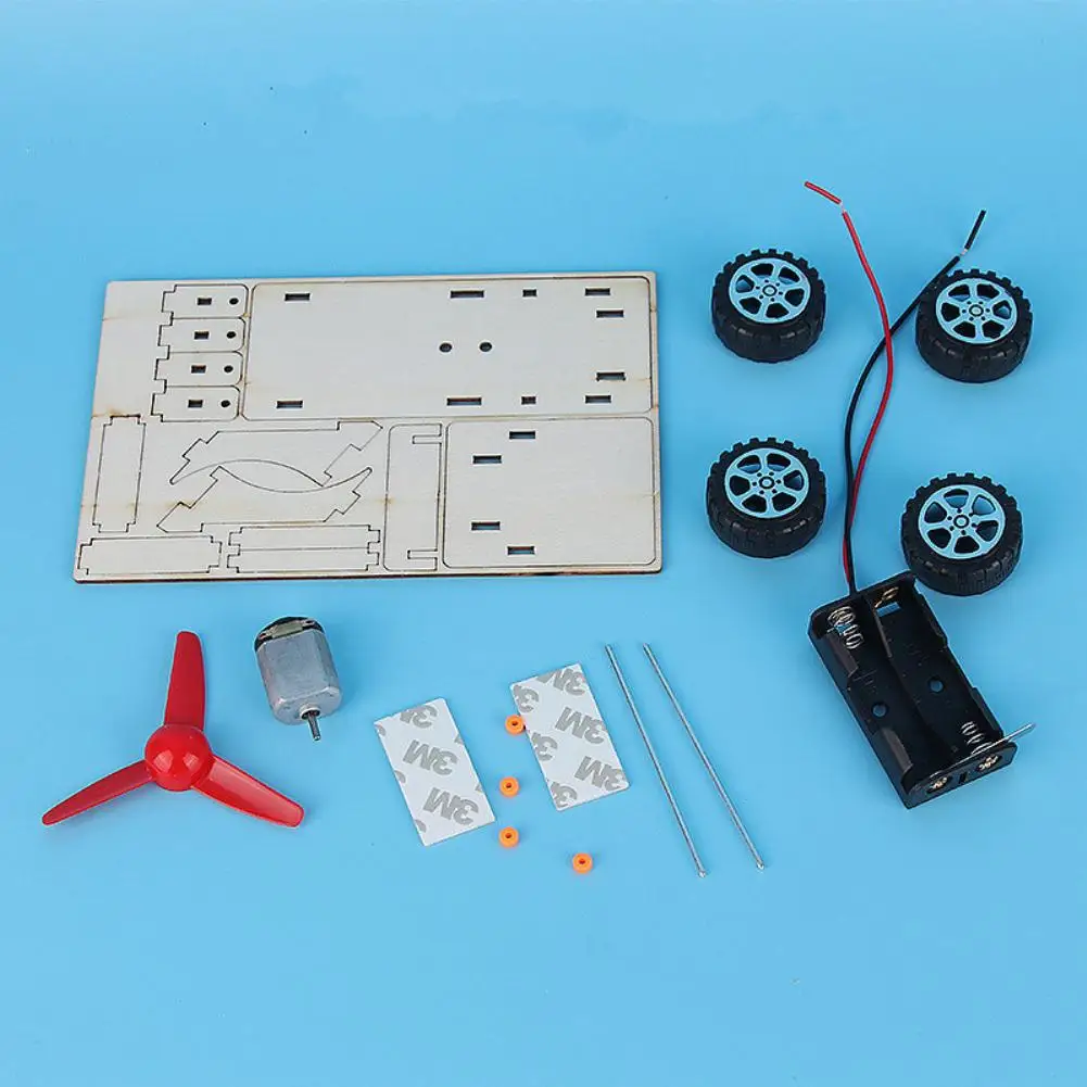 Хоббитлэнь Деревянный DIY ветер автомобиль сборки модель комплект научный